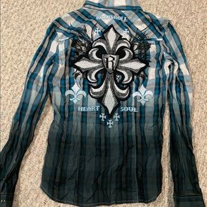 Rock N Roll Plaid Long Sleeve